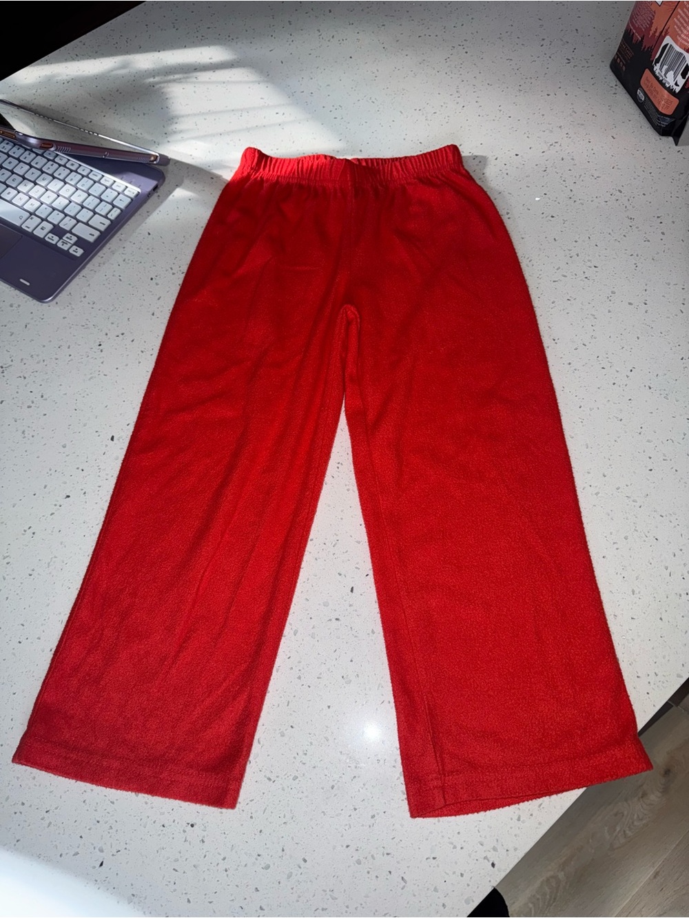 Red Kids Wide-Leg Pajama Pants